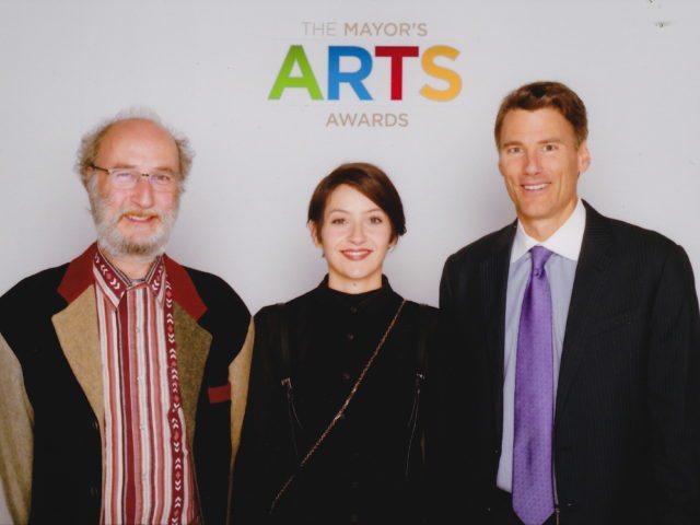 with Emily Green and Mayor Gregor Robertson